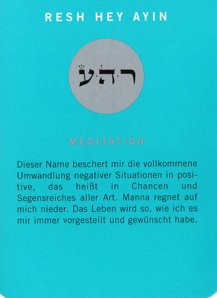 Meditation zu Rehael