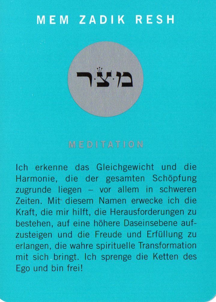 Meditation zu Mitzrael